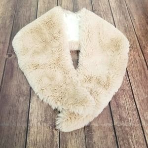 Yean Brown Handmade Wedding Faux Fur Shawl